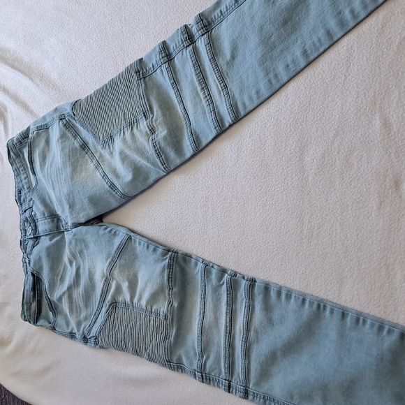 V19-69 Italia distressed denim jeans 34 straight leg - Picture 4 of 6